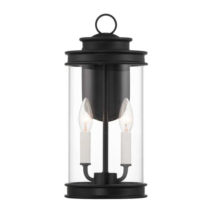 Englewood Two Light Outdoor Wall Lantern in Matte Black Savoy House