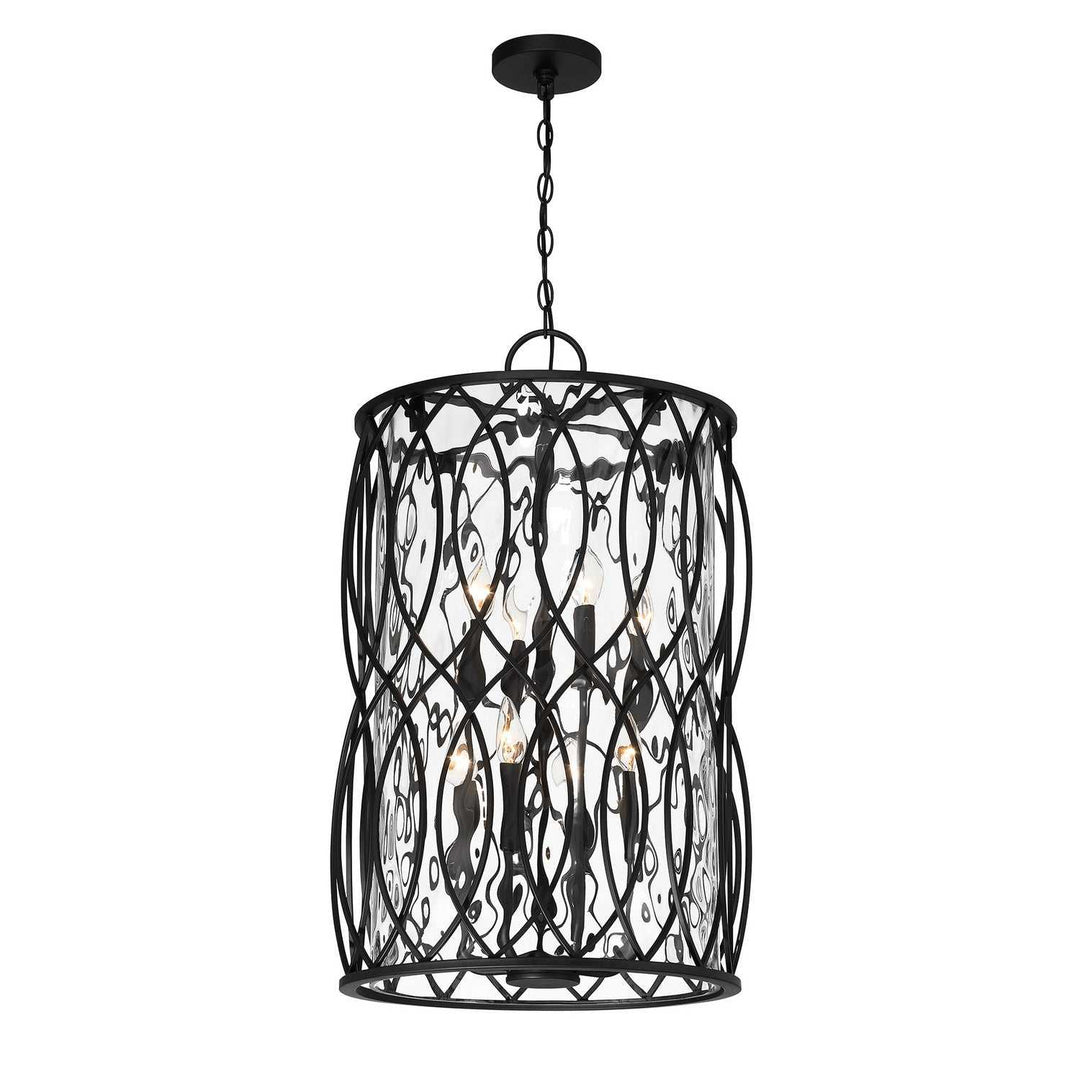 Savoy House - 7-2004-8-89 - Eight Light Pendant - Snowden - Matte Black
