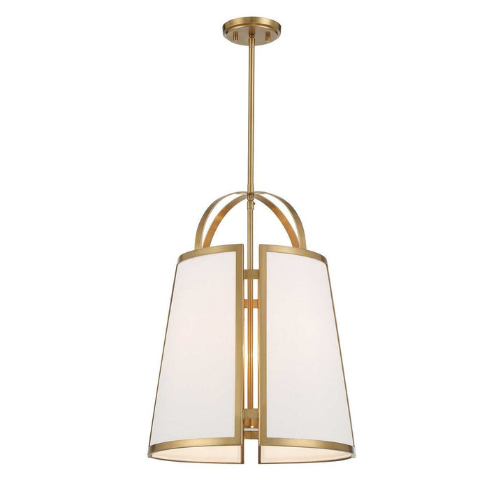 Savoy House - 7-6304-4-322 - Four Light Pendant - Chartwell - Warm Brass