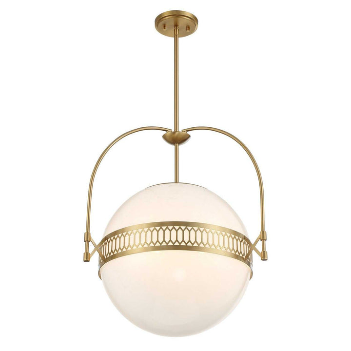 Savoy House - 7-6407-3-322 - Three Light Pendant - Thornhill - Warm Brass