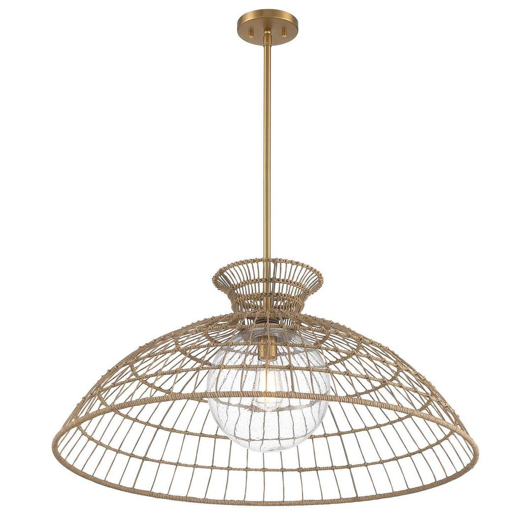 Savoy House - 7-6427-1-322 - One Light Pendant - Lanai - Warm Brass