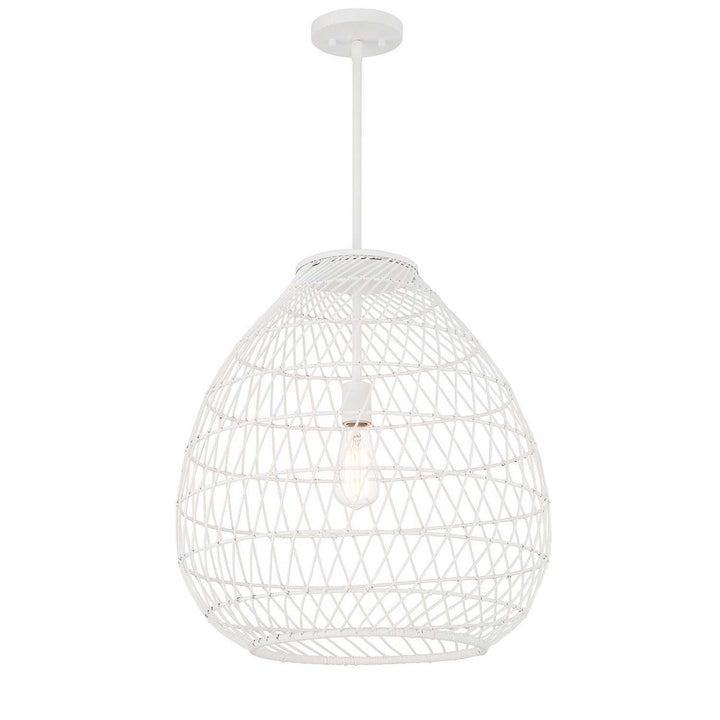 Savoy House - 7-7681-1-83 - One Light Pendant - Maya - Bisque White