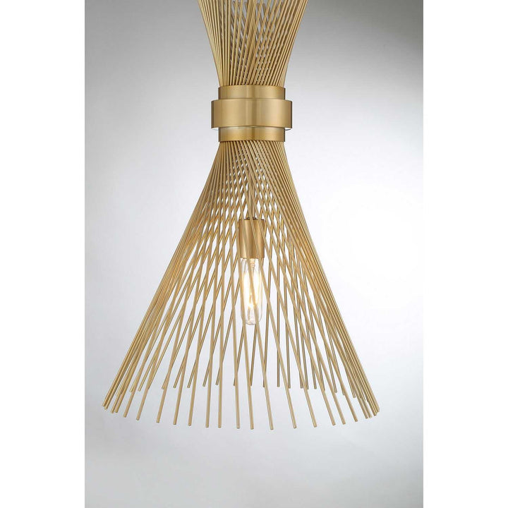 Savoy House - 7-9602-1-171 - One Light Pendant - Longfellow - Burnished Brass