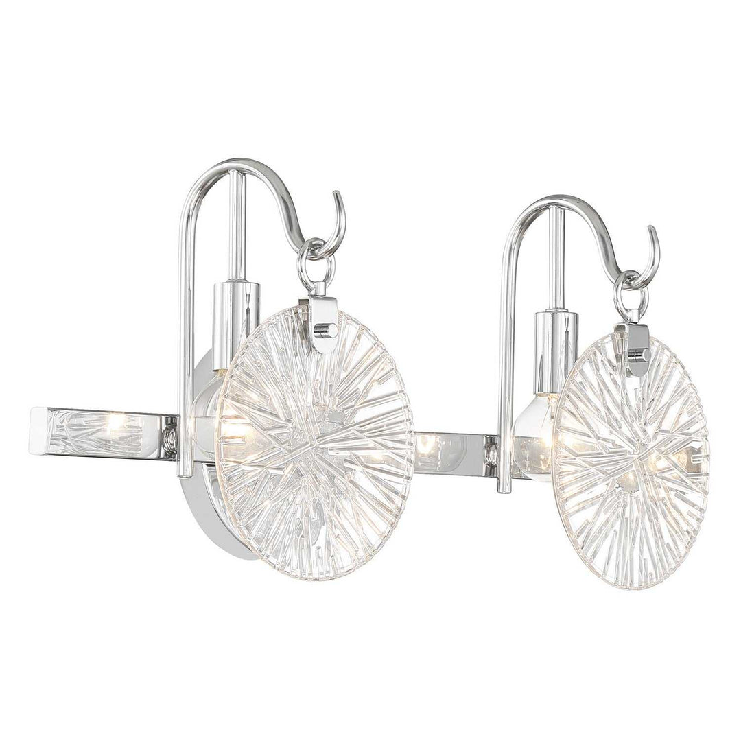 Addison Two Light Bathroom Vanity in Polished Chrome Savoy House