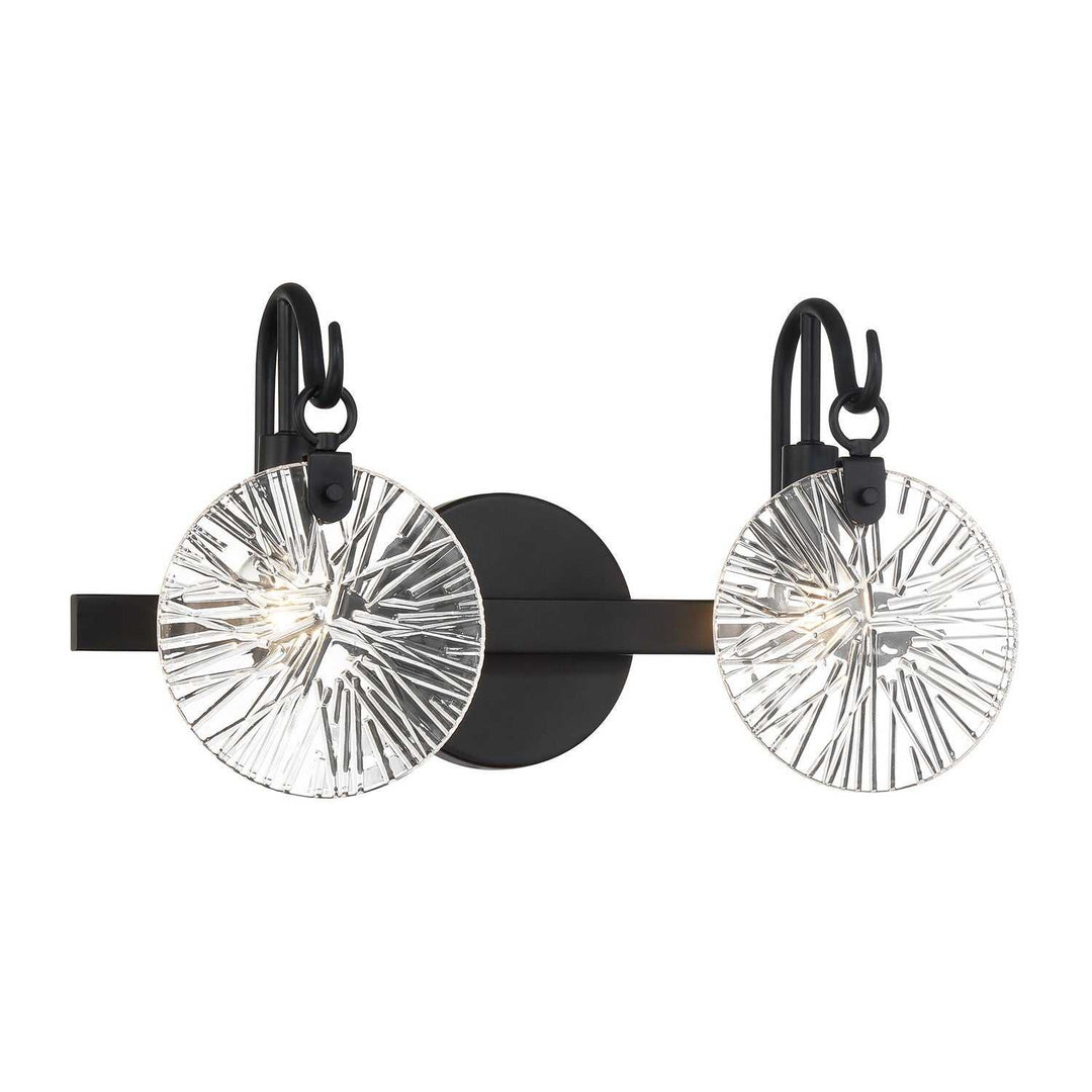 Addison Two Light Bathroom Vanity in Matte Black Savoy House