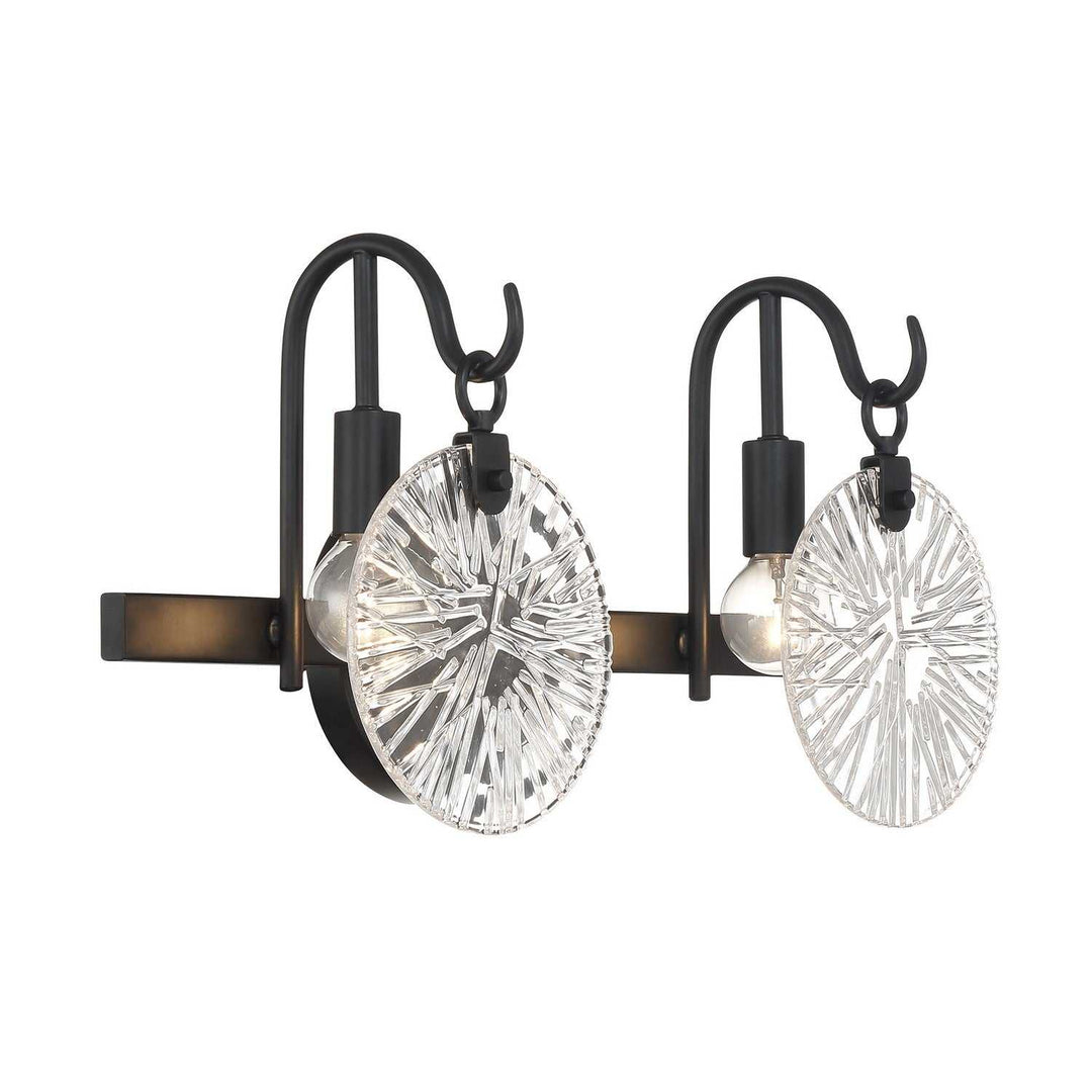 Addison Two Light Bathroom Vanity in Matte Black Savoy House