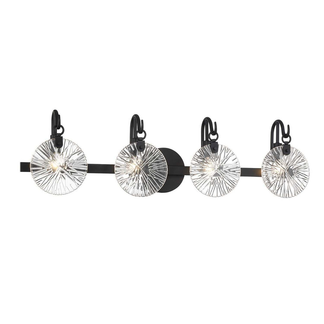 Addison Four Light Bathroom Vanity in Matte Black Savoy House