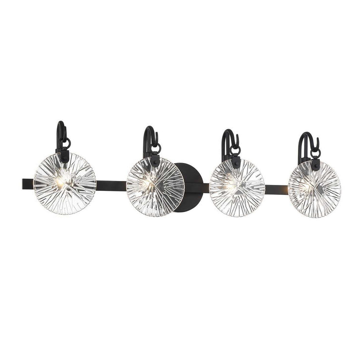 Addison Four Light Bathroom Vanity in Matte Black Savoy House