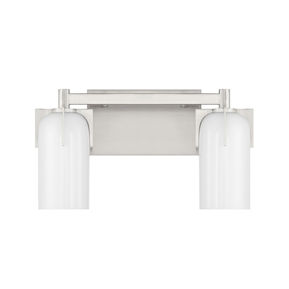Caldwell Two Light Bathroom Vanity in Satin Nickel Savoy House