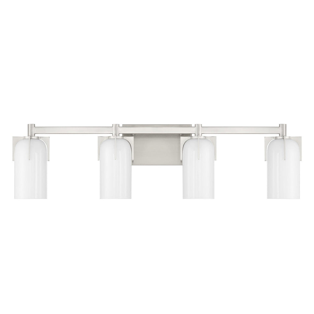 Caldwell Four Light Bathroom Vanity in Satin Nickel Savoy House