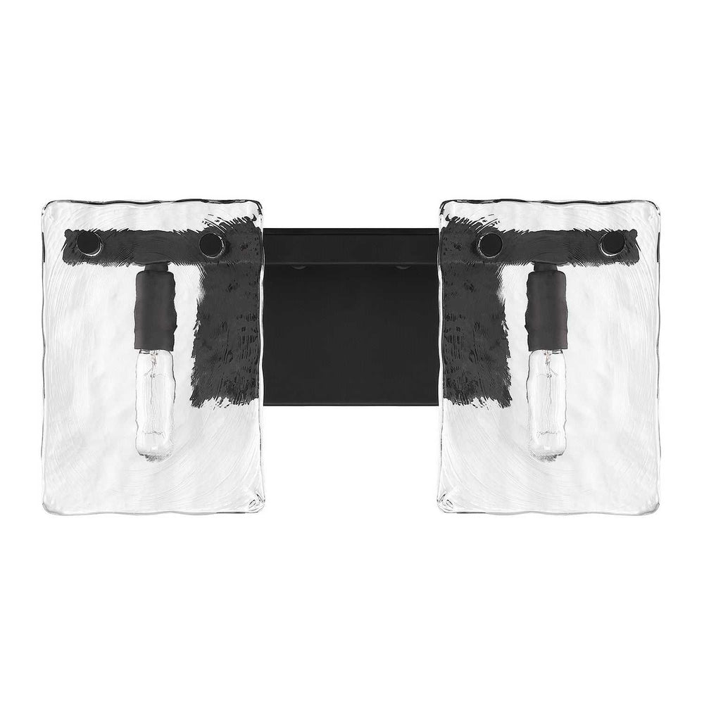 Genry Two Light Bathroom Vanity in Matte Black Savoy House