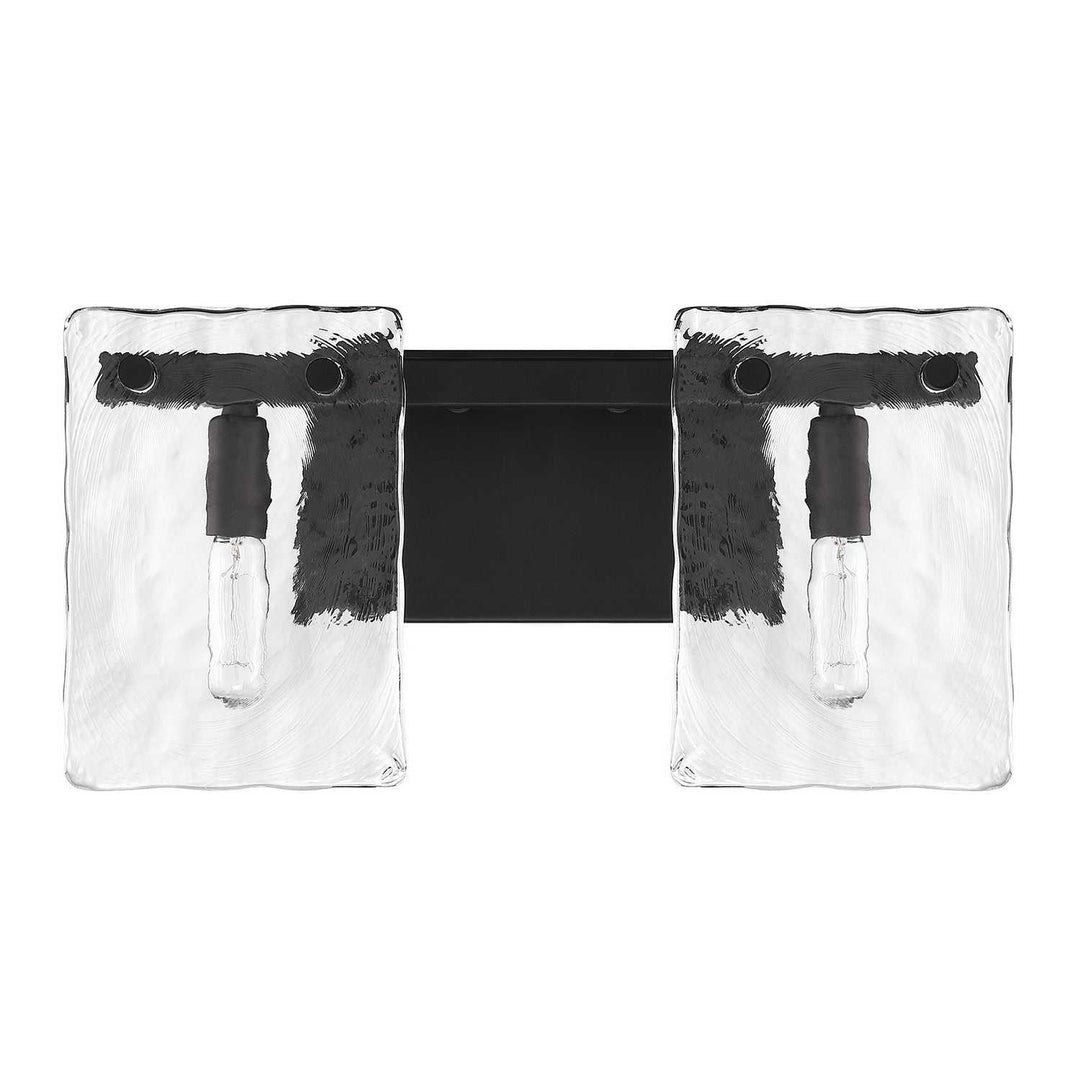 Genry Two Light Bathroom Vanity in Matte Black Savoy House