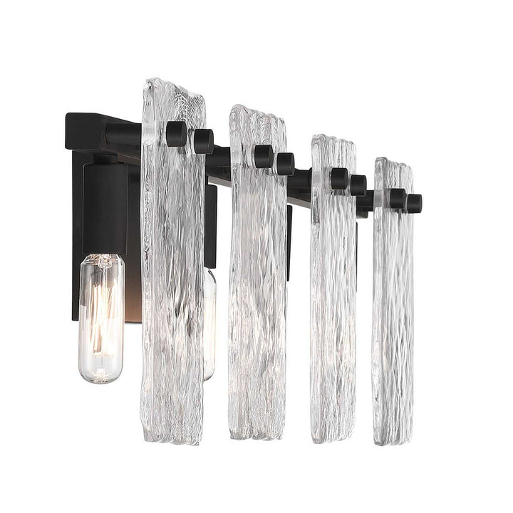 Genry Four Light Bathroom Vanity in Matte Black Savoy House