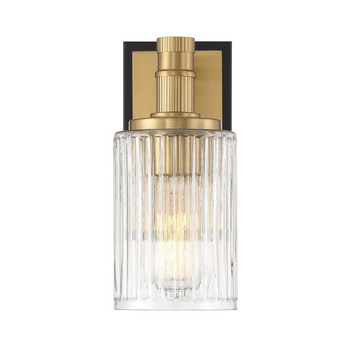 Savoy House - 9-1102-1-143 - One Light Bathroom Vanity - Concord - Matte Black w/Warm Brass