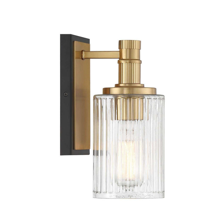 Savoy House - 9-1102-1-143 - One Light Bathroom Vanity - Concord - Matte Black w/Warm Brass