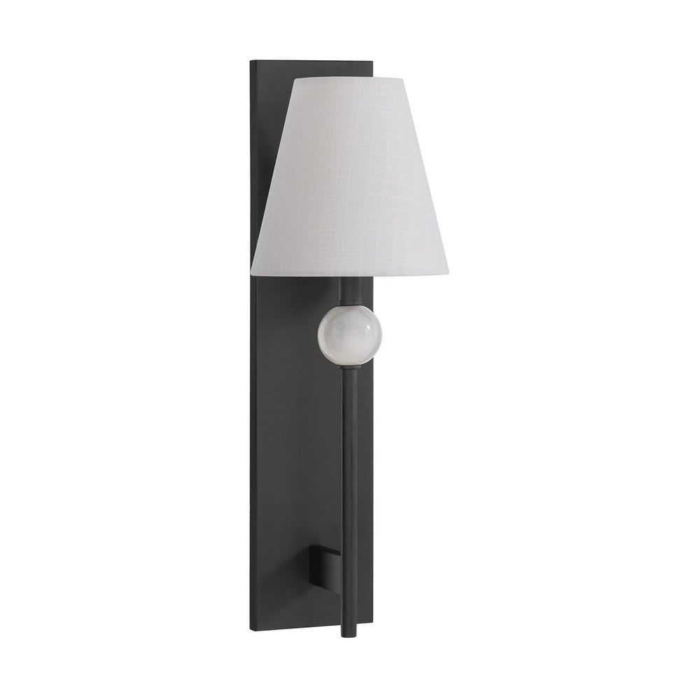 Travis One Light Wall Sconce in Matte Black Savoy House