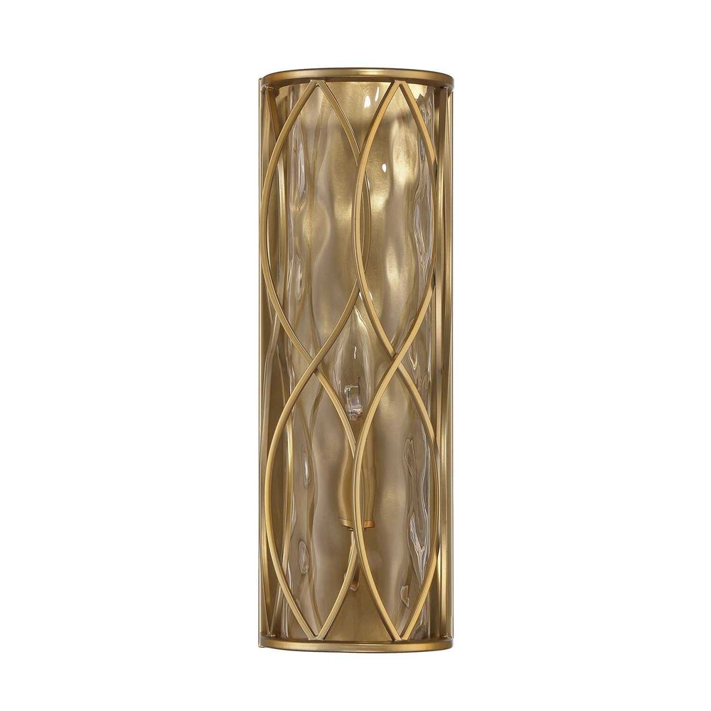 Snowden One Light Wall Sconce in Burnished Brass Savoy House