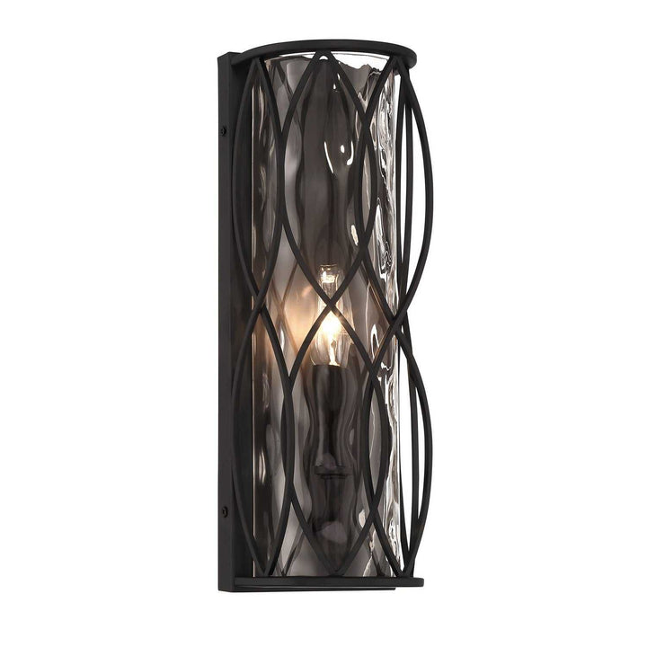 Snowden One Light Wall Sconce in Matte Black Savoy House