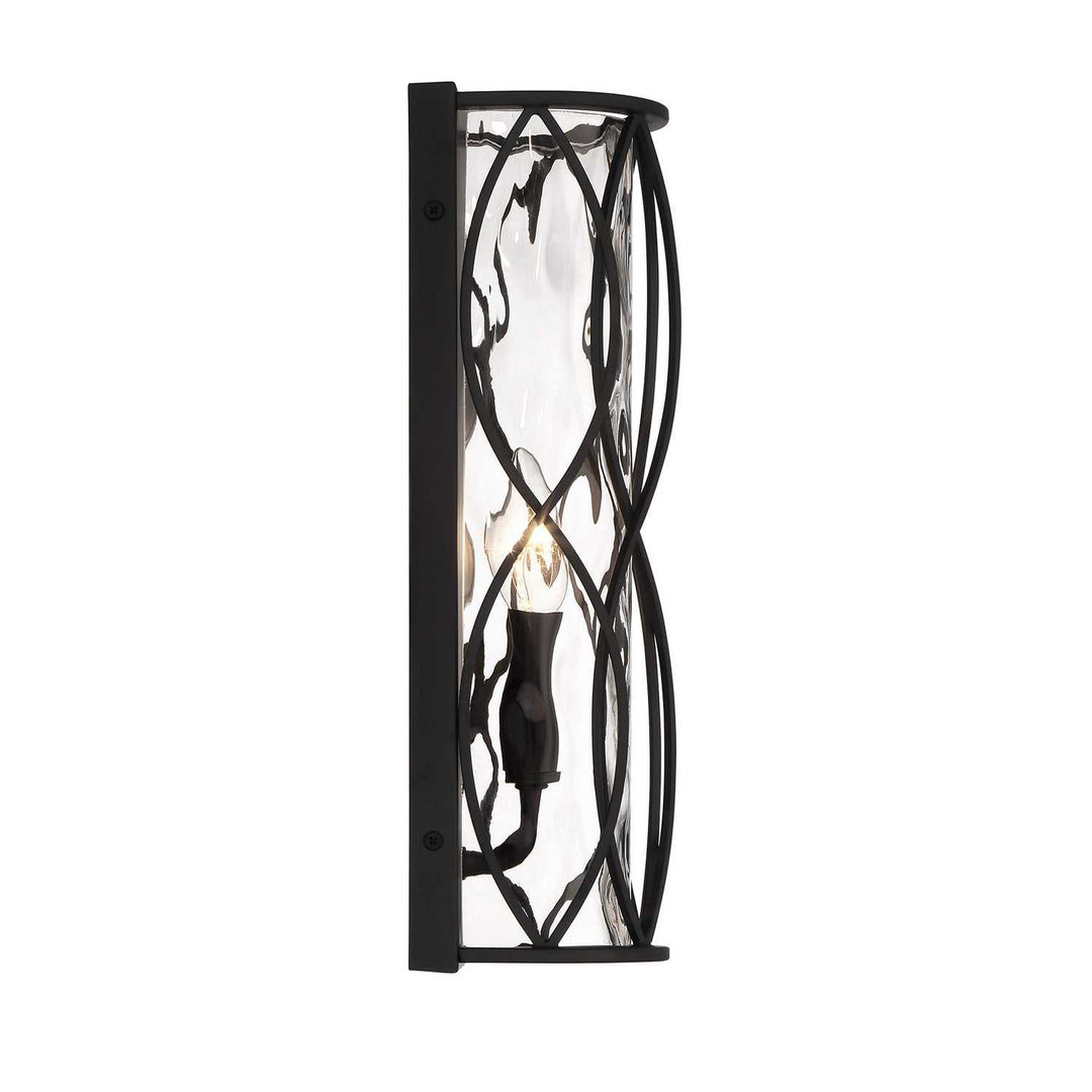 Snowden One Light Wall Sconce in Matte Black Savoy House