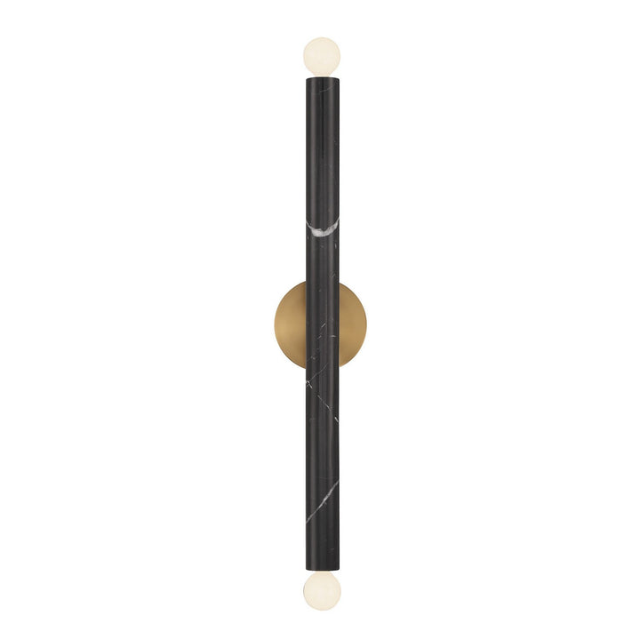 Savoy House - 9-2901-2-263 - Two Light Wall Sconce - Callaway - Black Marble w/Warm Brass
