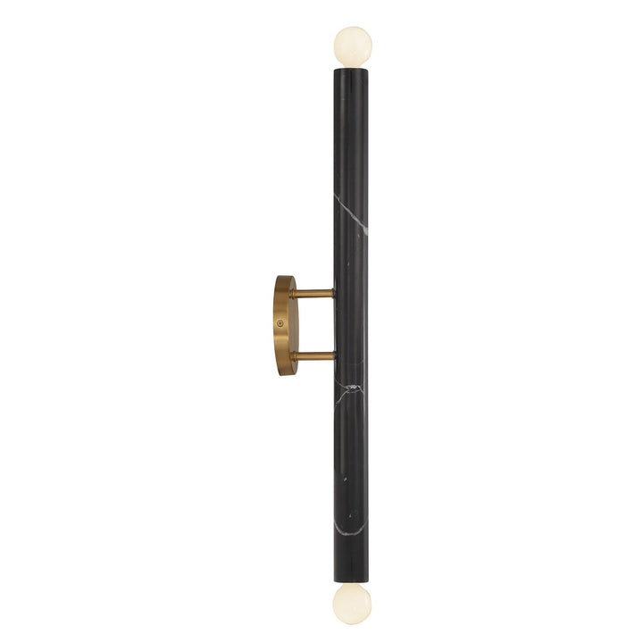 Savoy House - 9-2901-2-263 - Two Light Wall Sconce - Callaway - Black Marble w/Warm Brass