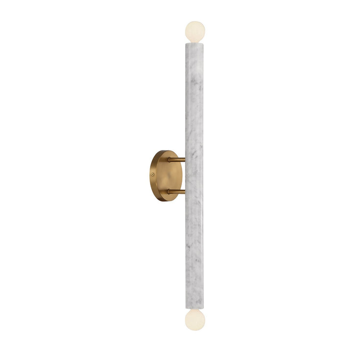 Savoy House - 9-2901-2-264 - Two Light Wall Sconce - Callaway - White Marble w/Warm Brass