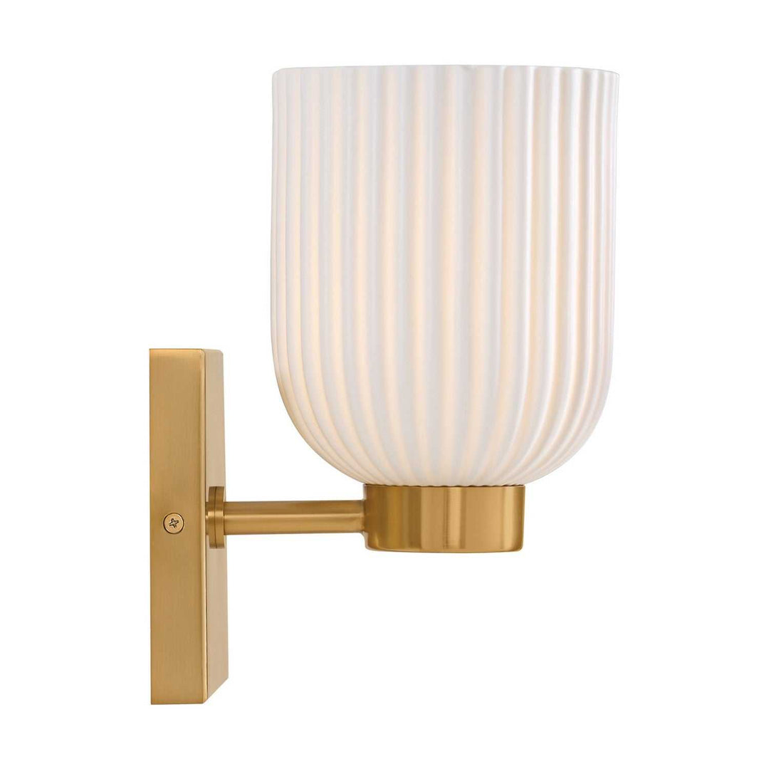 Isla Blanca One Light Wall Sconce in Warm Brass Savoy House