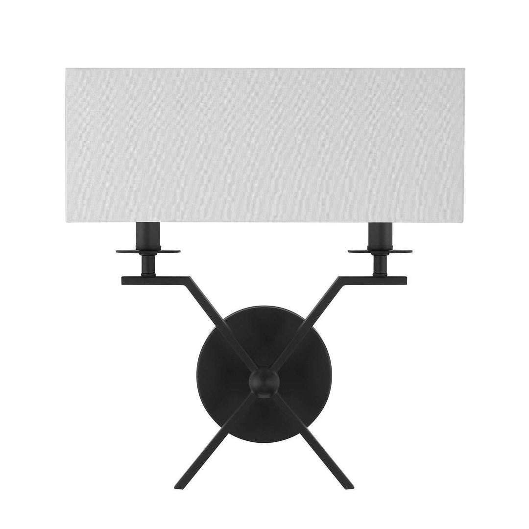 Arondale Two Light Wall Sconce in Matte Black Savoy House
