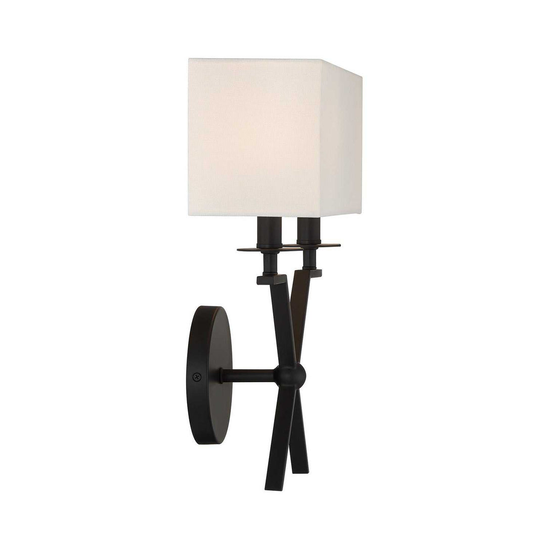 Arondale Two Light Wall Sconce in Matte Black Savoy House