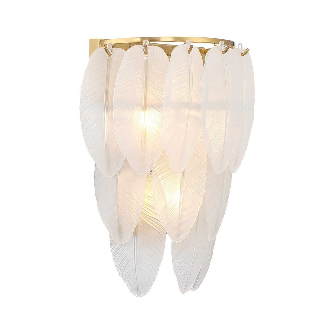 Boa Three Light Wall Sconce in Warm Brass Savoy House