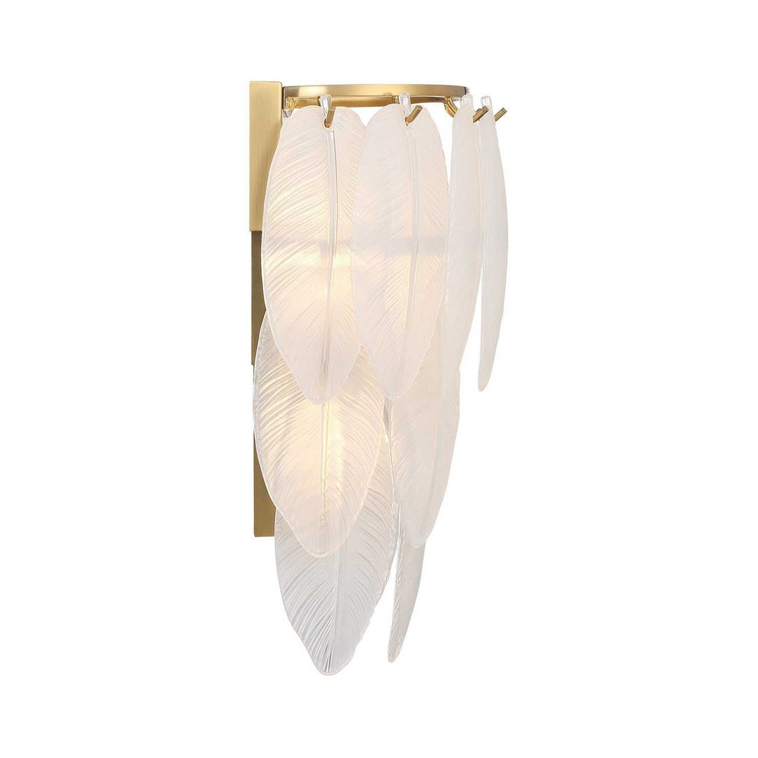Boa Three Light Wall Sconce in Warm Brass Savoy House