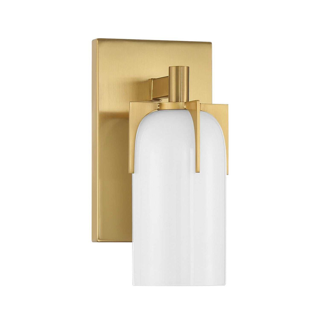 Caldwell One Light Bathroom Vanity in Warm Brass Savoy House