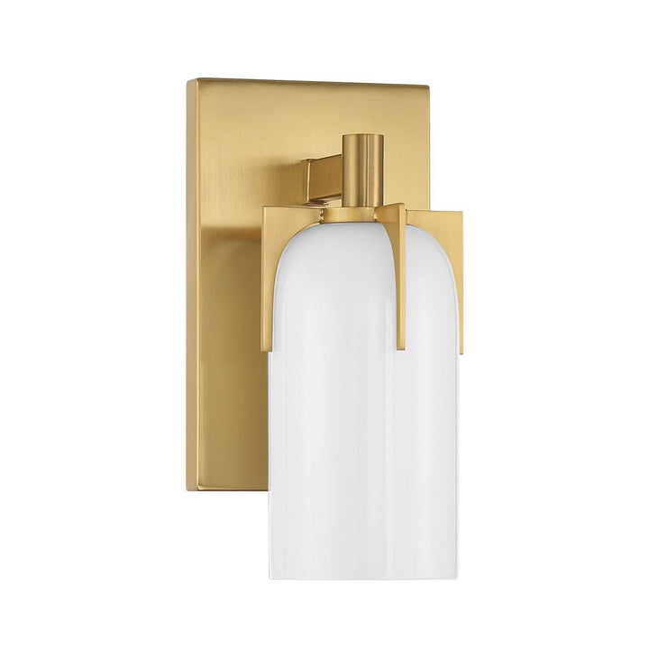 Caldwell One Light Bathroom Vanity in Warm Brass Savoy House