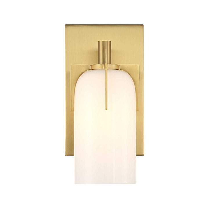 Caldwell One Light Bathroom Vanity in Warm Brass Savoy House
