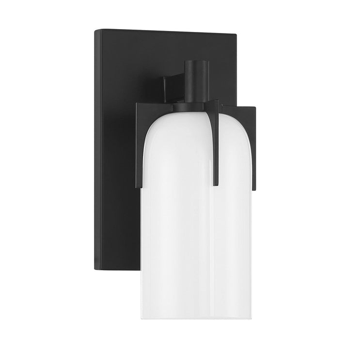 Caldwell One Light Bathroom Vanity in Matte Black Savoy House