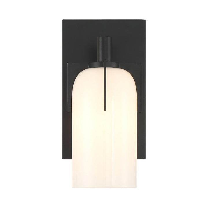 Caldwell One Light Bathroom Vanity in Matte Black Savoy House