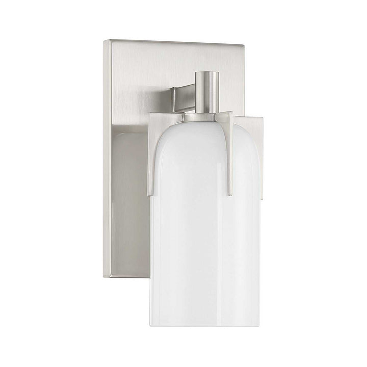 Caldwell One Light Bathroom Vanity in Satin Nickel Savoy House