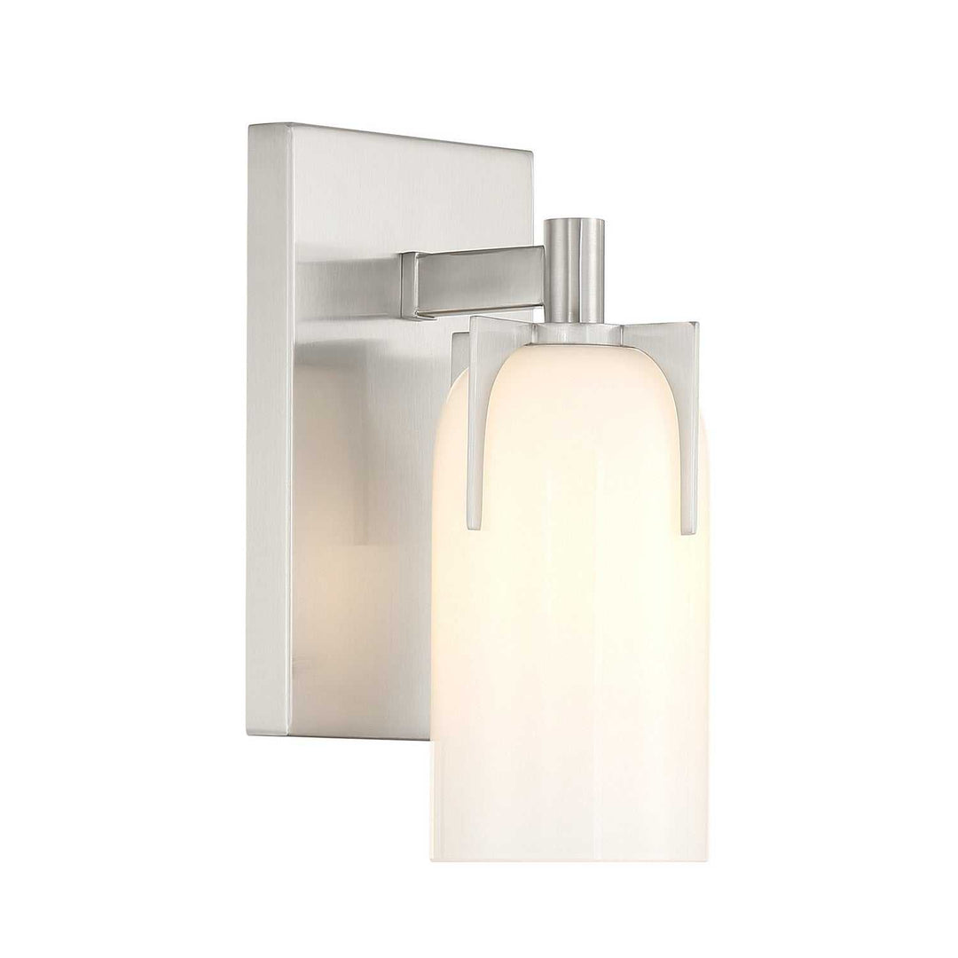 Caldwell One Light Bathroom Vanity in Satin Nickel Savoy House