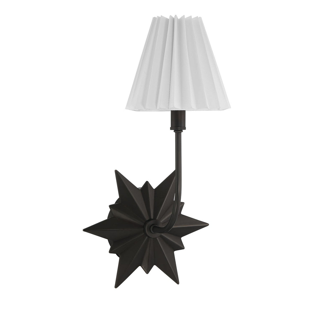 Crestwood One Light Wall Sconce in Black Tourmaline Savoy House