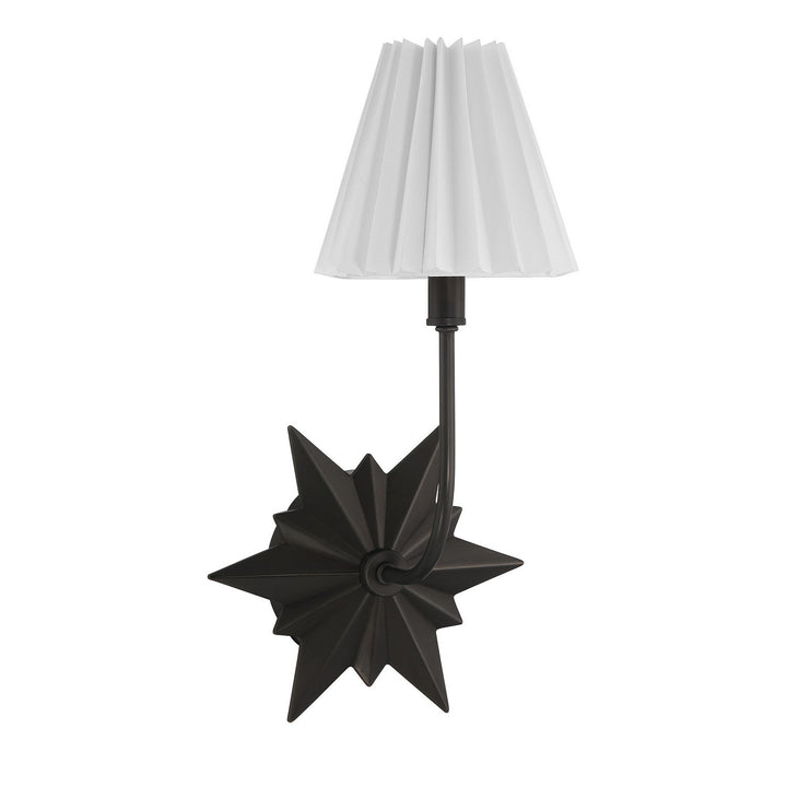 Crestwood One Light Wall Sconce in Black Tourmaline Savoy House