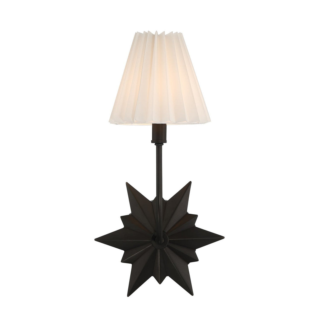 Crestwood One Light Wall Sconce in Black Tourmaline Savoy House