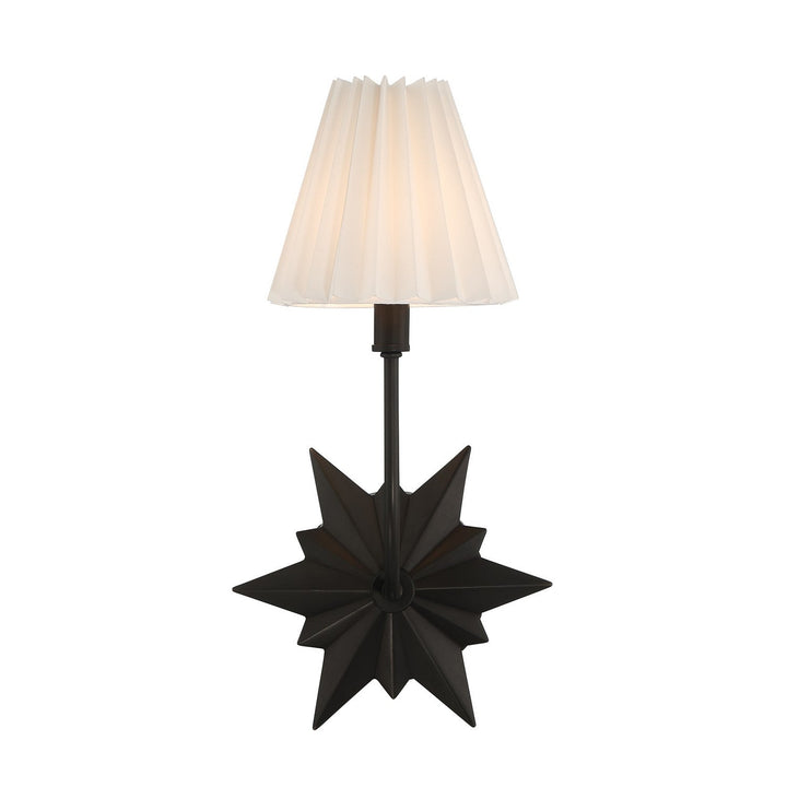 Crestwood One Light Wall Sconce in Black Tourmaline Savoy House