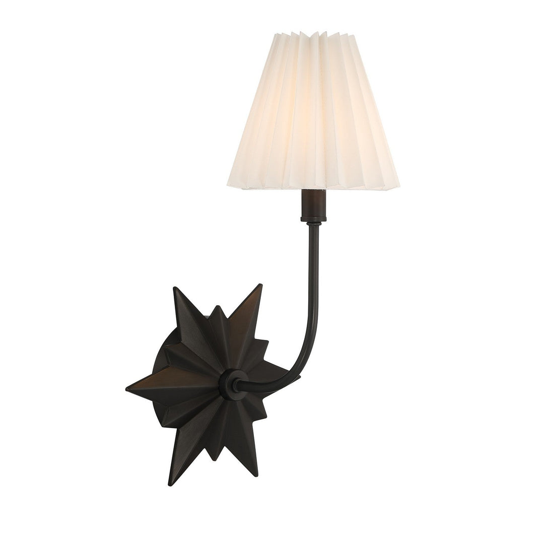 Crestwood One Light Wall Sconce in Black Tourmaline Savoy House