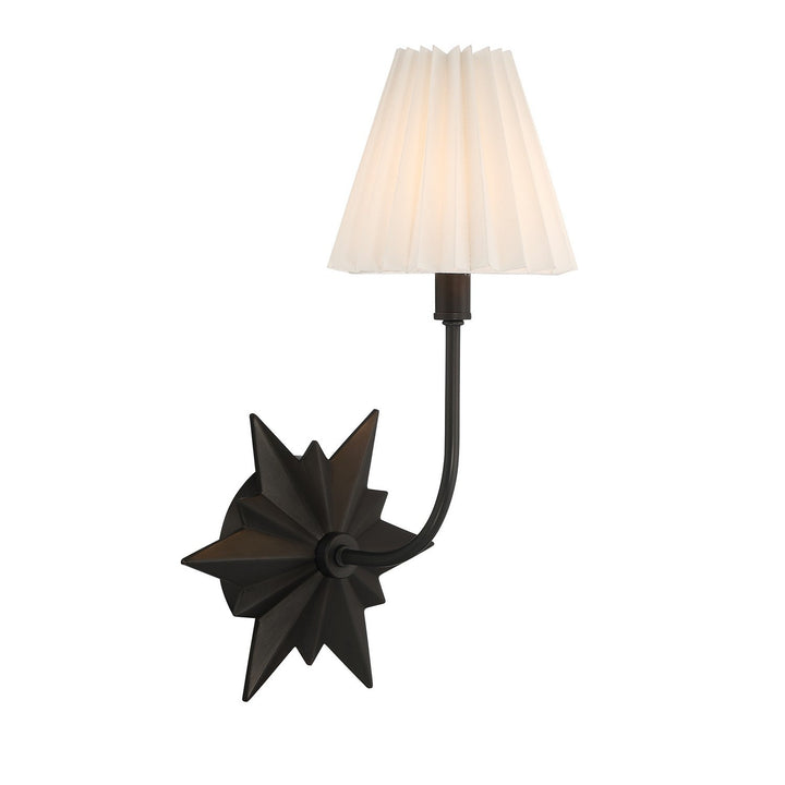Crestwood One Light Wall Sconce in Black Tourmaline Savoy House