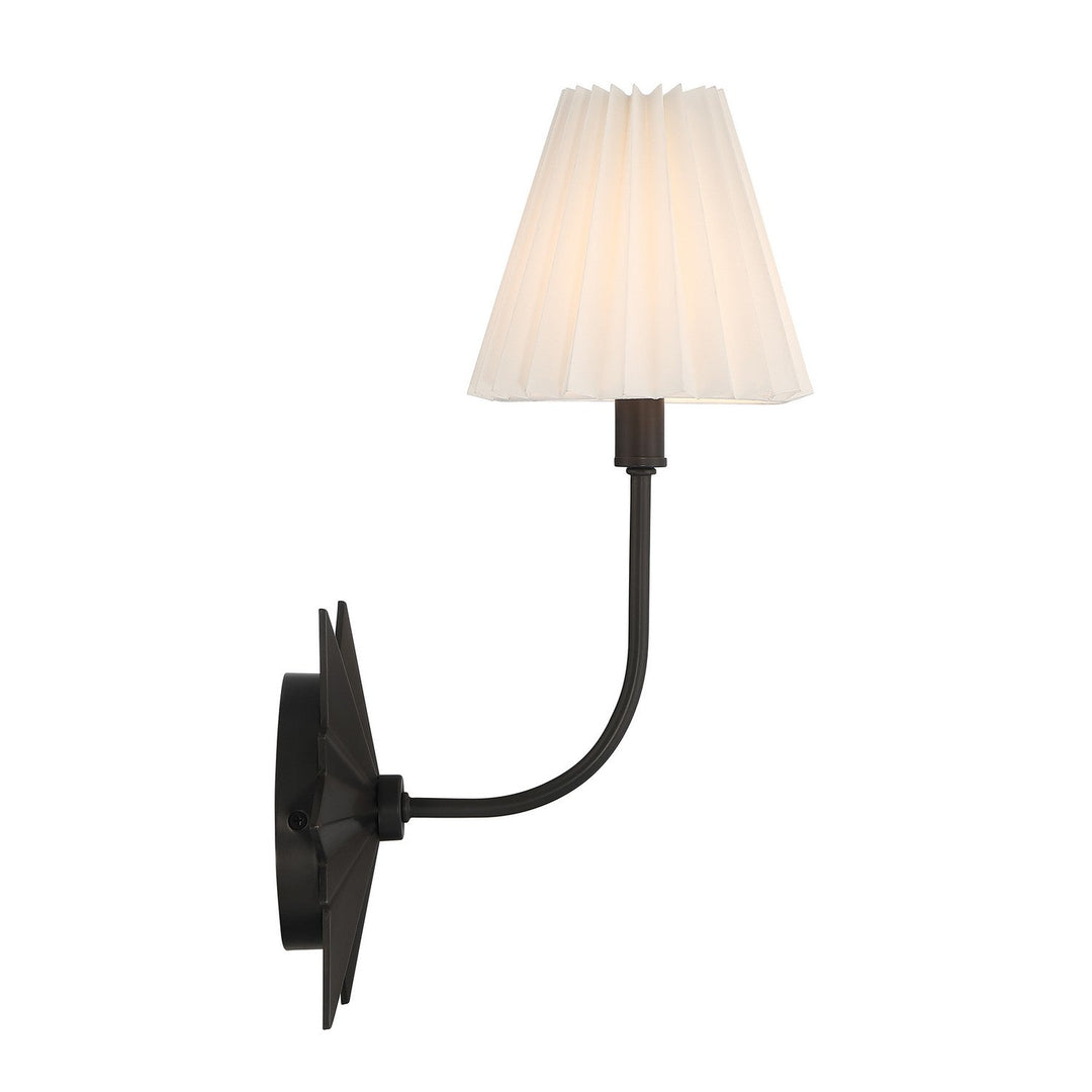 Crestwood One Light Wall Sconce in Black Tourmaline Savoy House
