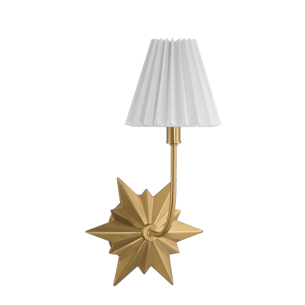 Crestwood One Light Wall Sconce in Warm Brass Savoy House