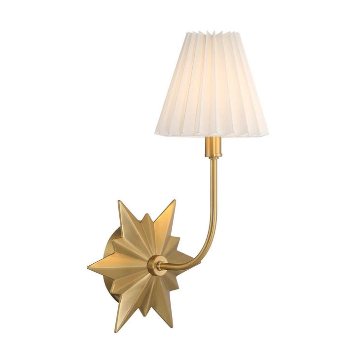 Crestwood One Light Wall Sconce in Warm Brass Savoy House
