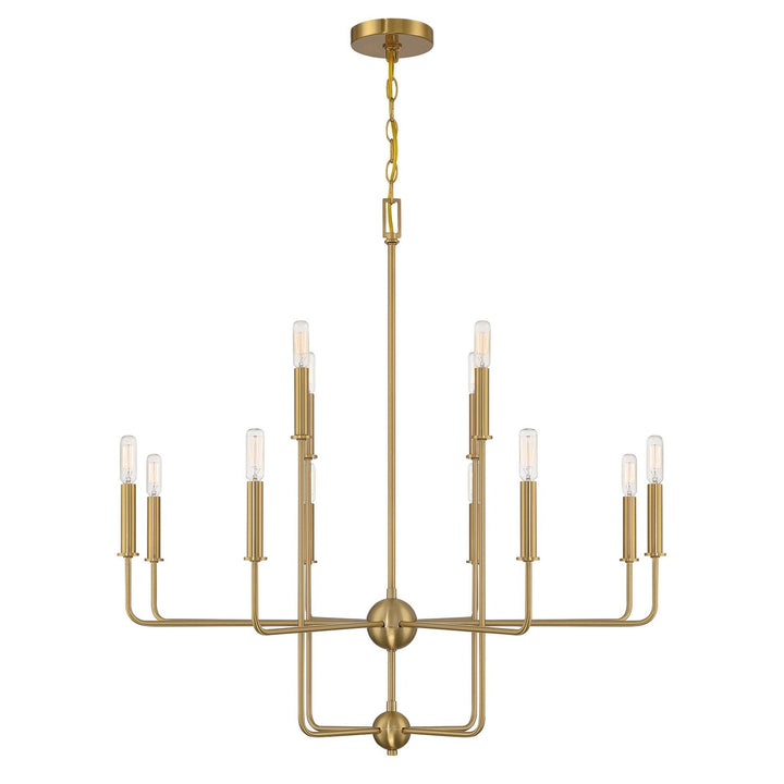 Savoy House - 1-4046-12-322 - 12 Light Chandelier - Avondale - Warm Brass