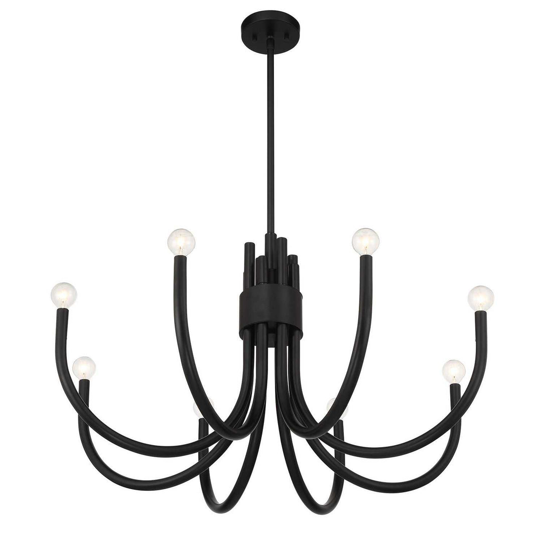 Savoy House - 1-6680-8-89 - Eight Light Chandelier - Sorrento - Matte Black