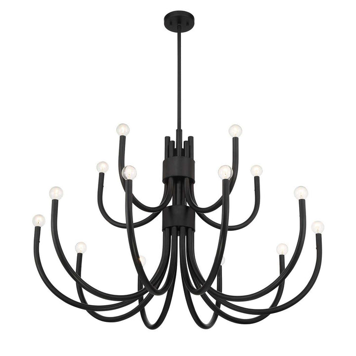 Sorrento 15 Light Chandelier in Matte Black Savoy House